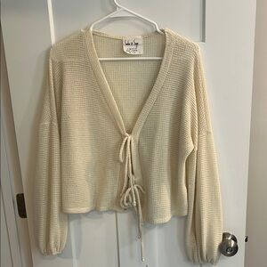 Sadie & Sage Cream Knit Blouse